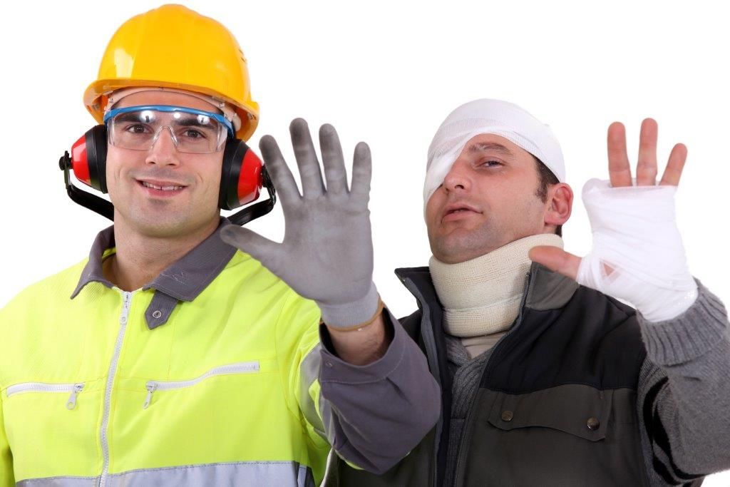 Accidente laboral en negro